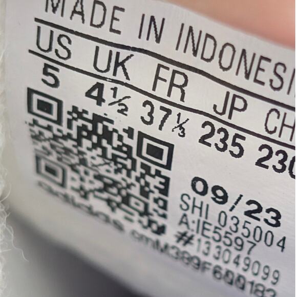 Adidas Gazelle Sneaker Shoes Youth Energy Ink Purple White Size US5 EU37 1/3 - Picture 9 of 13